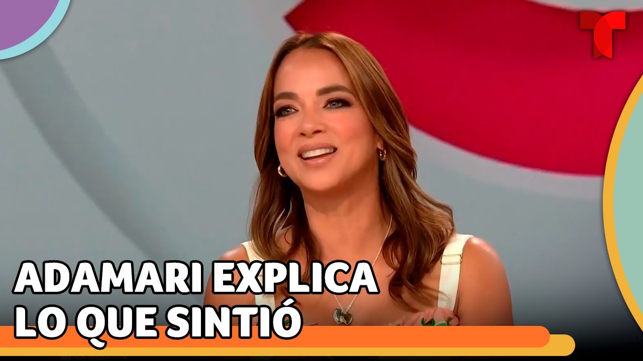 Adamari López confiesa qué pensó al oír ‘Pasa la página’ de Luis Fonsi | Telemundo Entretenimiento