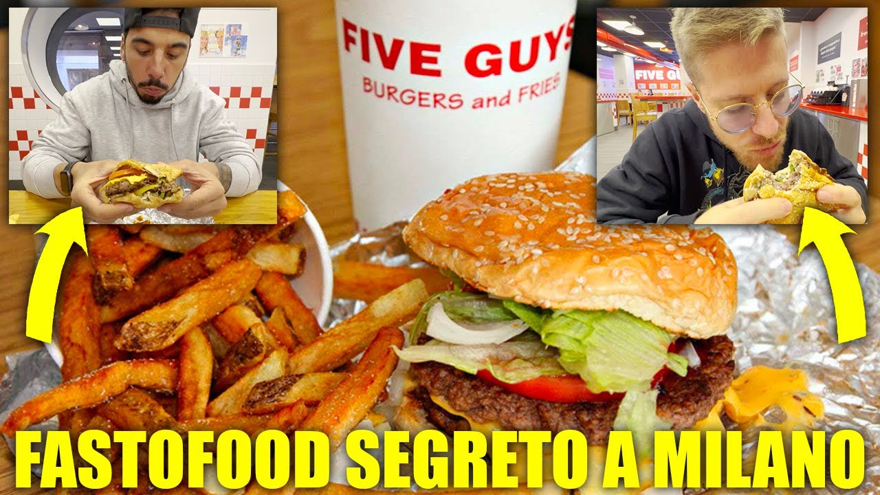 PROVIAMO UNO DEI FASTFOOD MIGLIORI IN ASSOLUTO: FIVE GUYS IL FASTFOOD SEGRETO DI MILANO E ROMA!