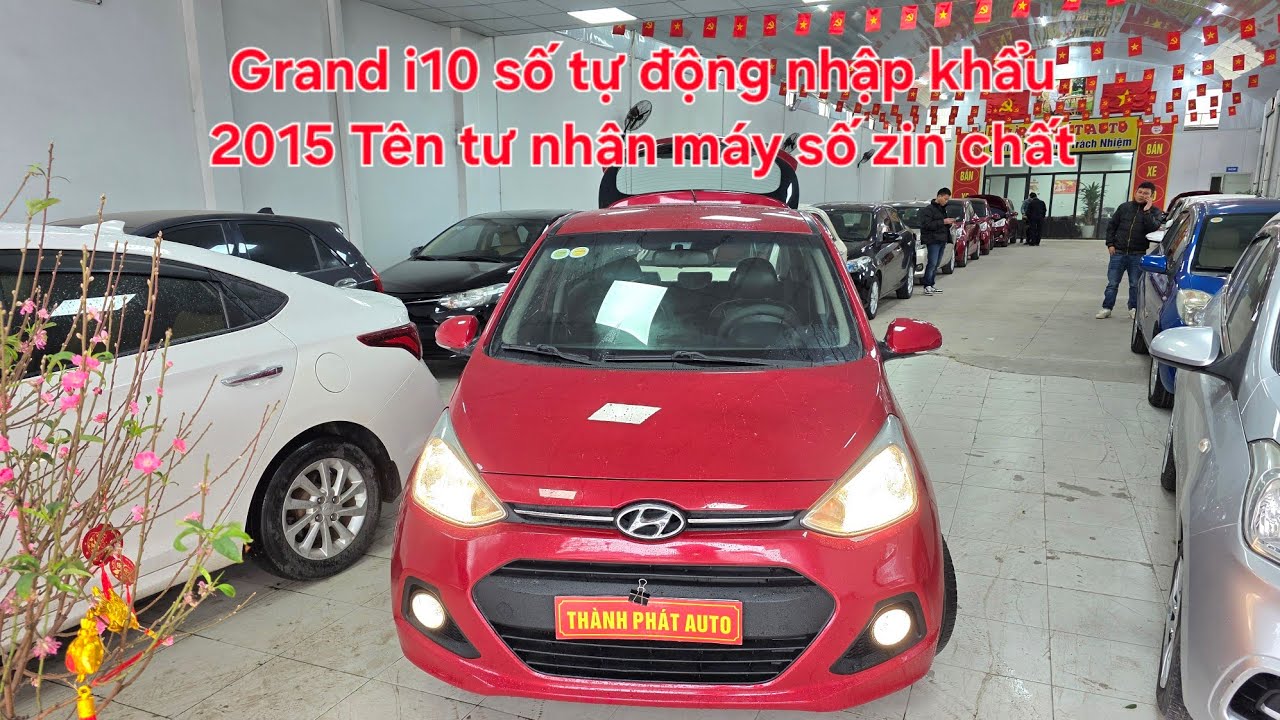 🚘 Grand i10 số tự động nhập khẩu 2015 đẹp lắm | Tên tư nhân biển trắng máy số zin chất! 0913.633.466