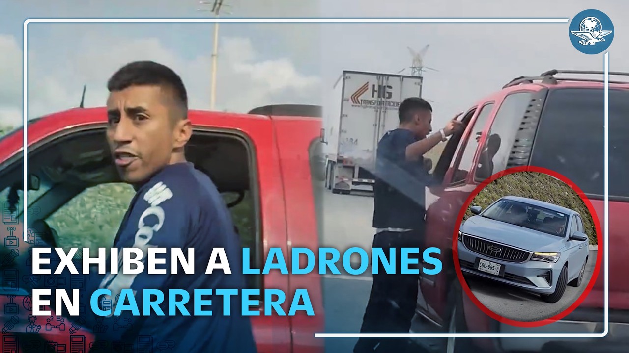 Captan asalto masivo en carretera rumbo a Laredo; asaltantes no les import&oacute; ser grabados