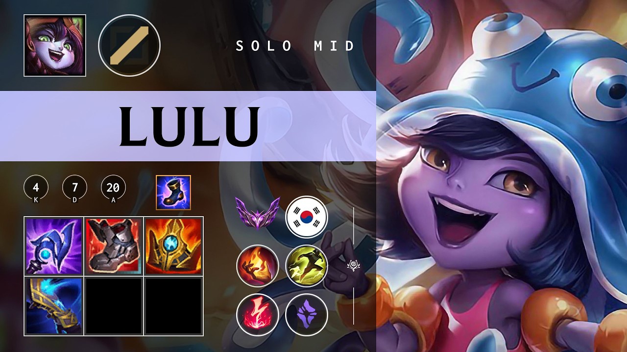 Lulu Mid vs Zed - KR Master Patch 26.05