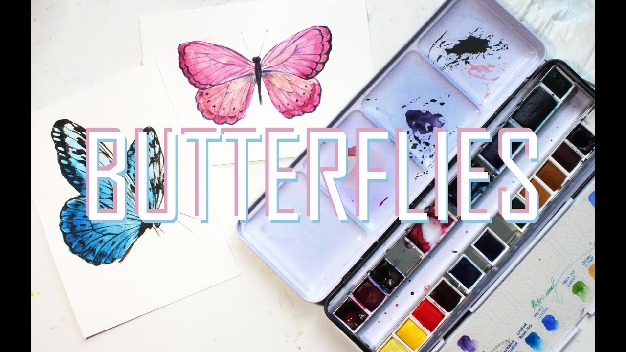 Winsor & Newton Professional Watercolor Set | Simple Butterfly Doodling
