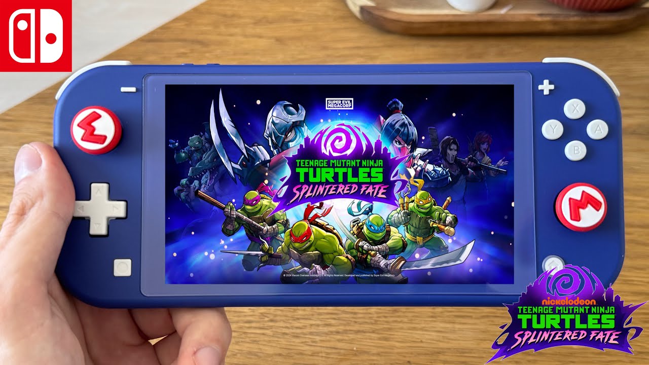 Teenage Mutant Ninja Turtles Splintered Fate / Nintendo Switch Lite Gameplay