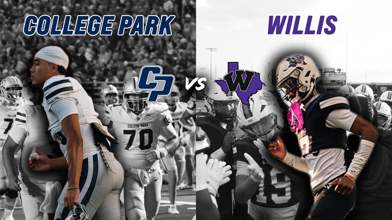 The Woodlands College Park vs #21 Willis 6A HOUSTON AREA DISTRICT BATTLE FOR TOP SPOT #txhsfb