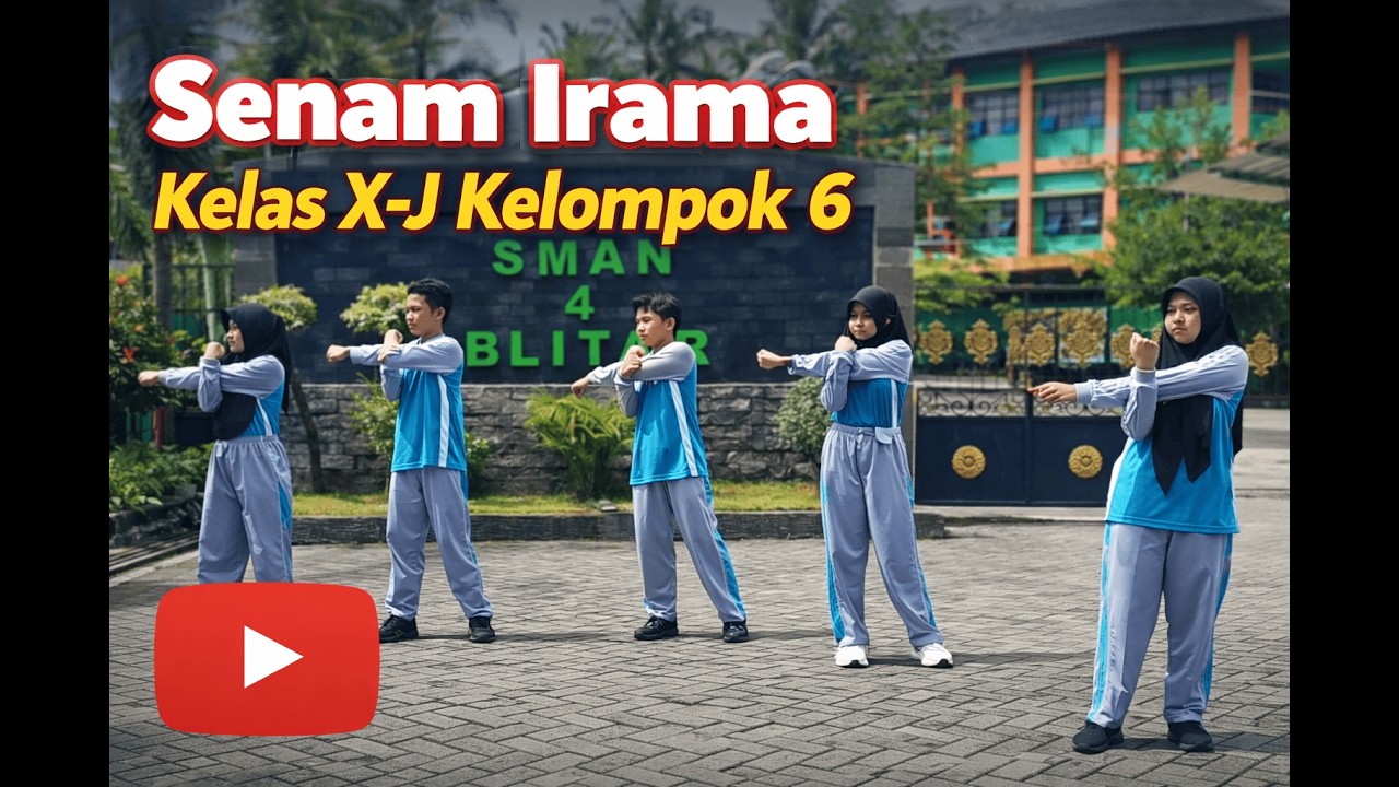 Senam irama 10 menit Kelompok 6 kelas X-J