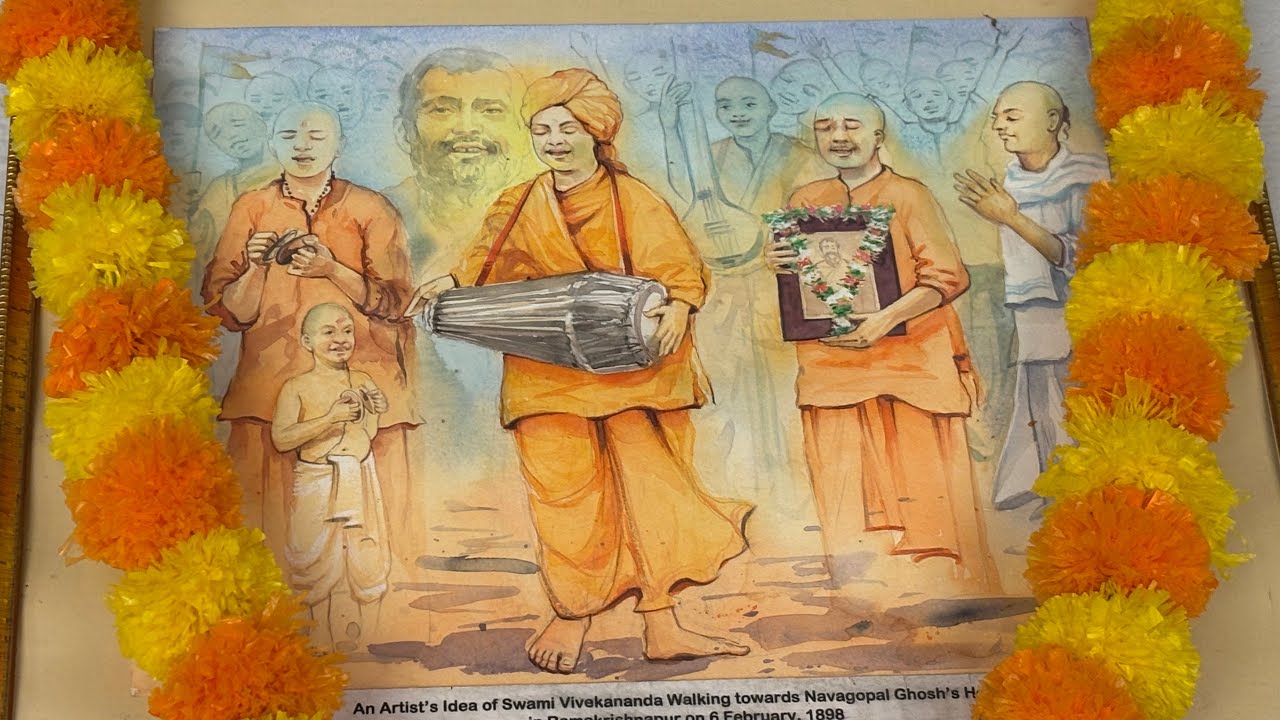 Today at Nabagopal Ghosh's house. Ramakrishnapur. This is where Swamiji composed the Pranam Mantr...
