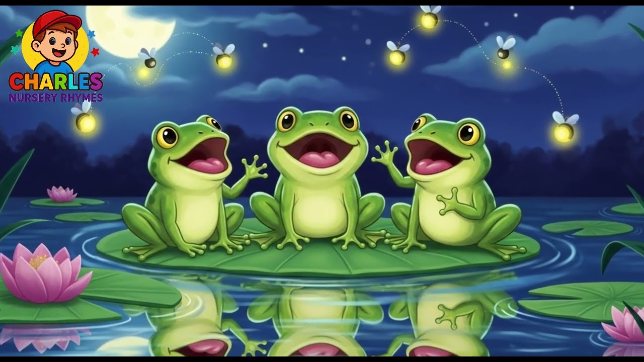 Five Little Speckled Frogs 🐸 Counting Song for Kids Charles Nursery Rhymes