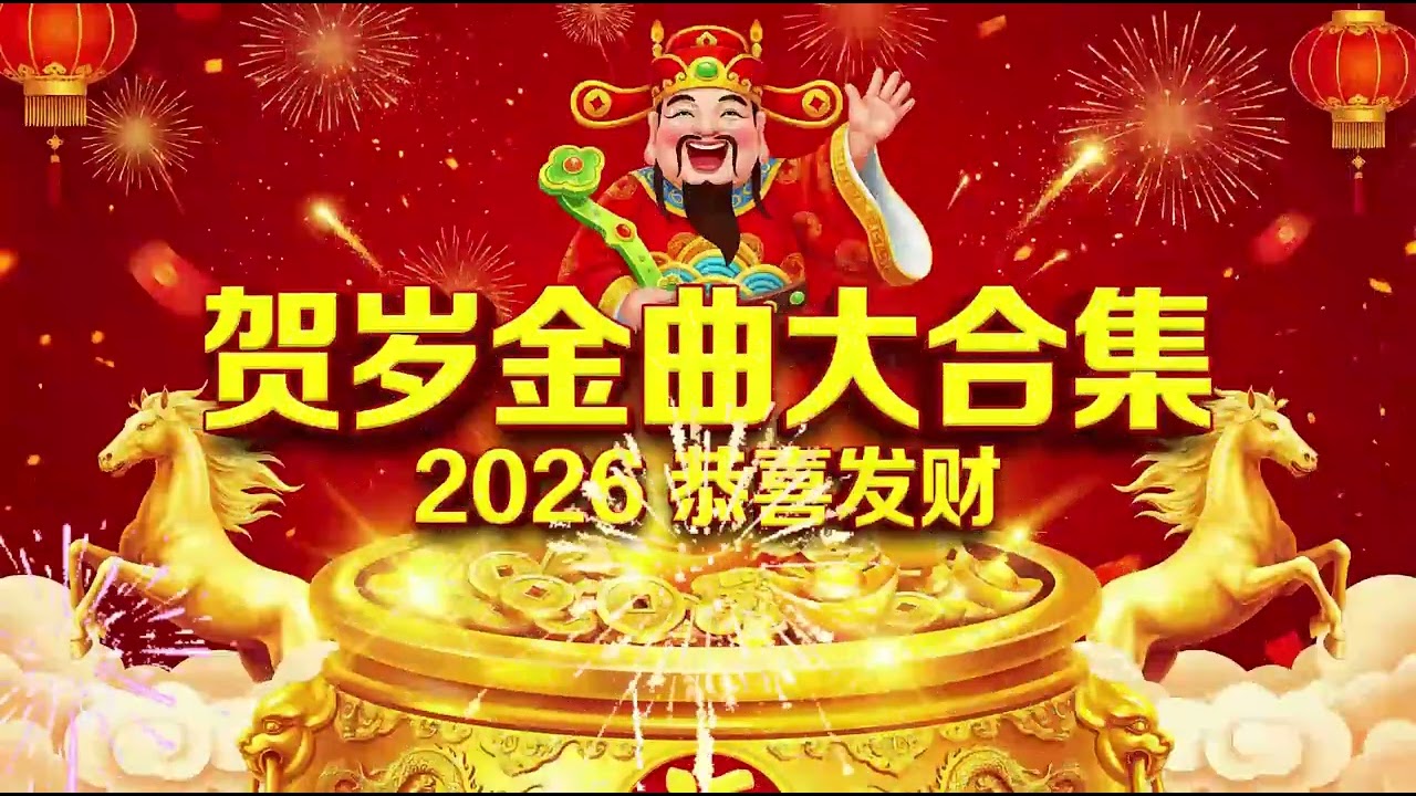 2026春节音乐精选 🏮 新年經典賀歲歌曲合集 | 財神到 發財歌 🎉 CNY Music 2026