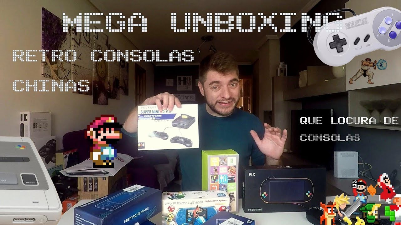 📦 MEGA UNBOXING RETRO CONSOLAS Chinas 😵una locura de consolas