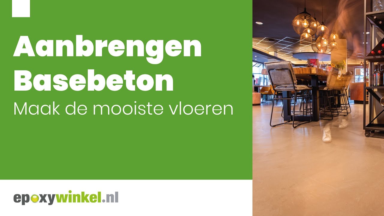 Basebeton vloer aanbrengen | Epoxywinkel.nl