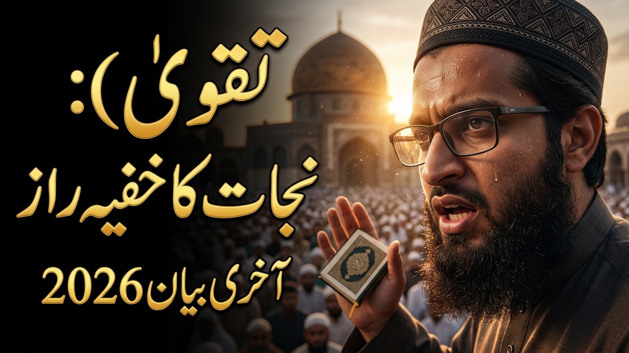 Molana Qari Junaid Jameel | taqwa kia hai | Latest Bayan 2026 |Khutba Jumma | Islamic video