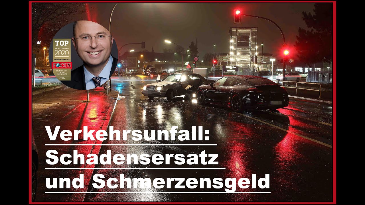 Verkehrsunfall: Schadensersatz und Schmerzensgeld - Knausern beim Schadensersatz.