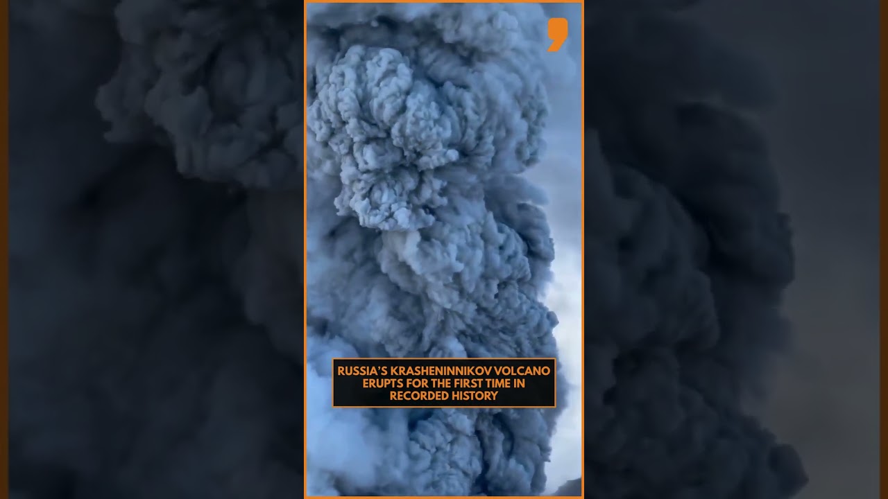Russia’s Krasheninnikov Volcano Erupts After 600 Years | Triggered by M8.8 Quake? | News9