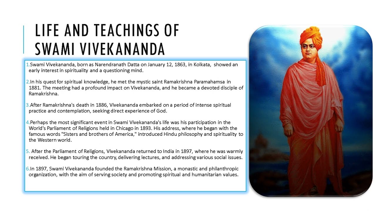 Life and Teachings of Swami Vivekanada  #swamivivekananda