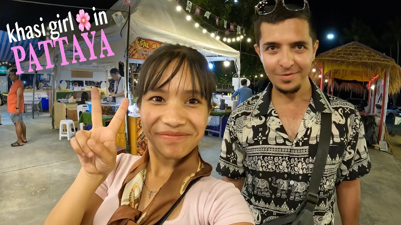 We Spent a Day at Pattaya Beach! 🇹🇭 #KhasiGirl