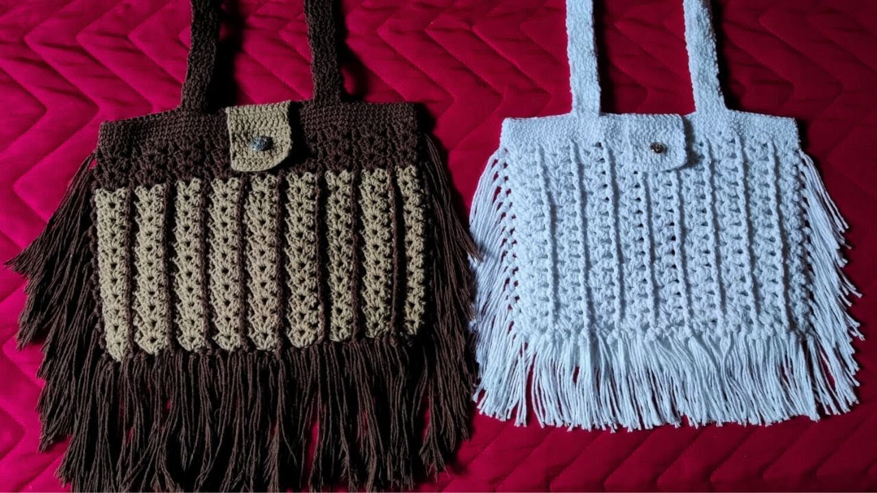 BOLSA DE CROCHÊ PASSO A PASSO Parte 1