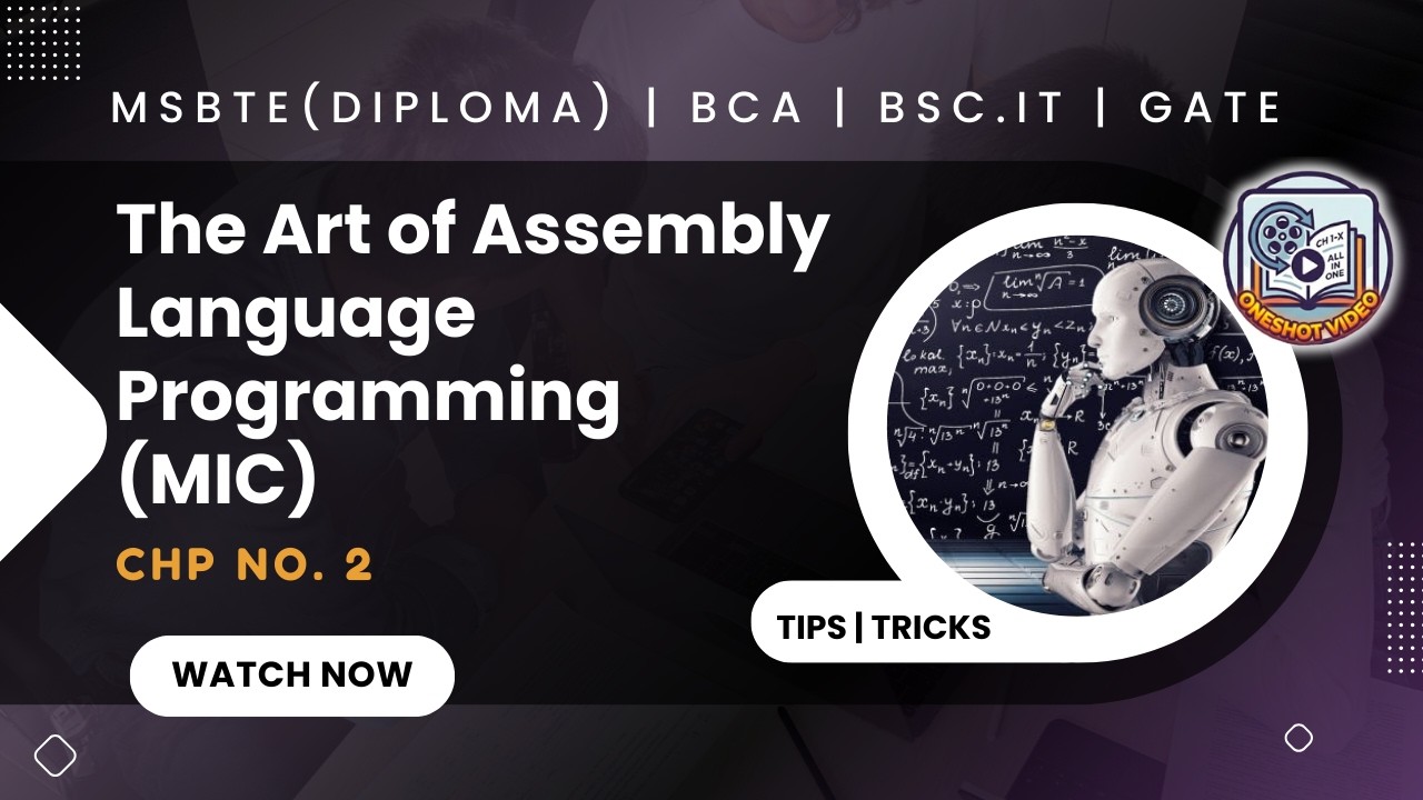 🎯MIC - Chp no. 2 | MSBTE | K Scheme| #msbtediploma  #microprocessor #assemblycode #8086 #directives