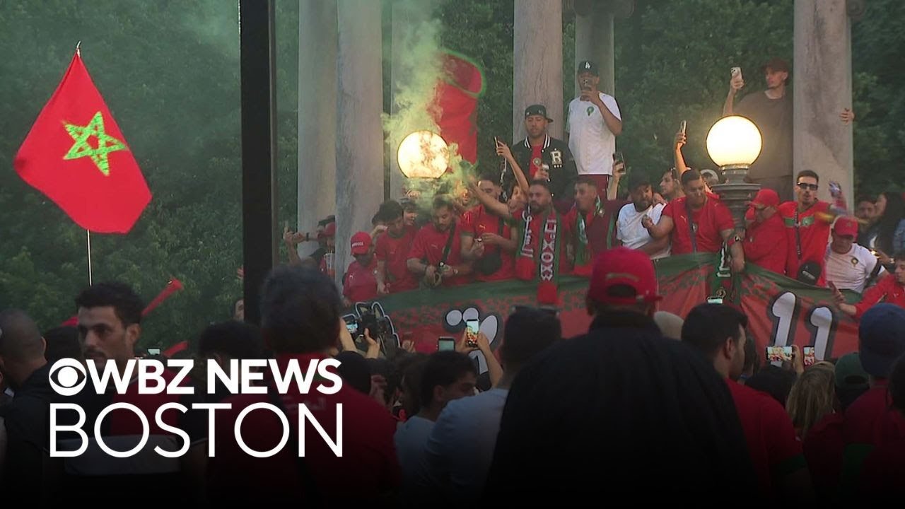 Moroccan fans rally in Boston ahead of match with Scotland