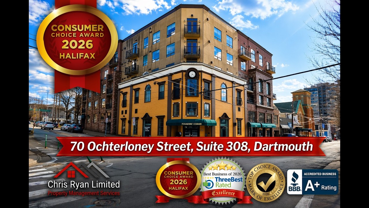 70 Ochterloney Street, Suite 308, Dartmouth, Nova Scotia narrated video tour  (RENTED)
