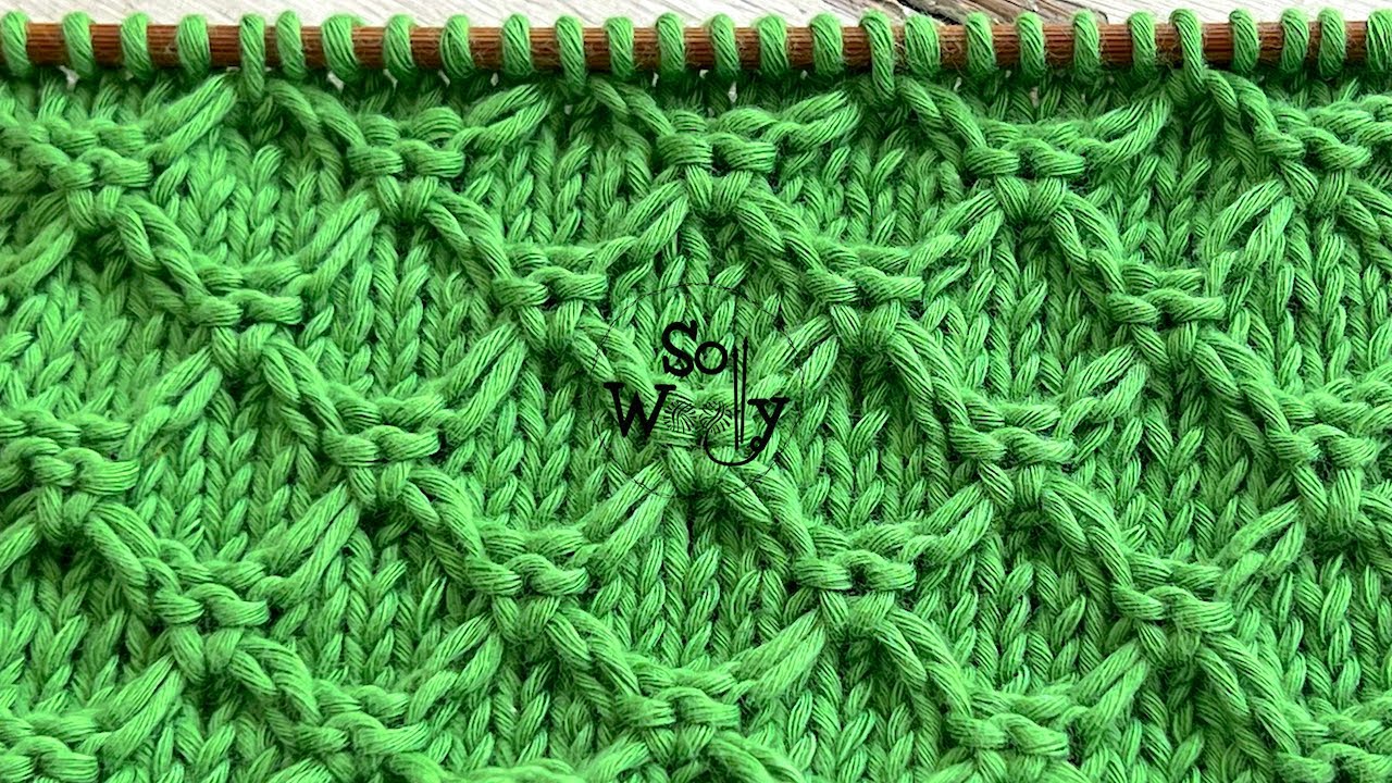 How to knit the 3D Honeycomb stitch pattern (easy and absolutely beautiful!) - So Woolly