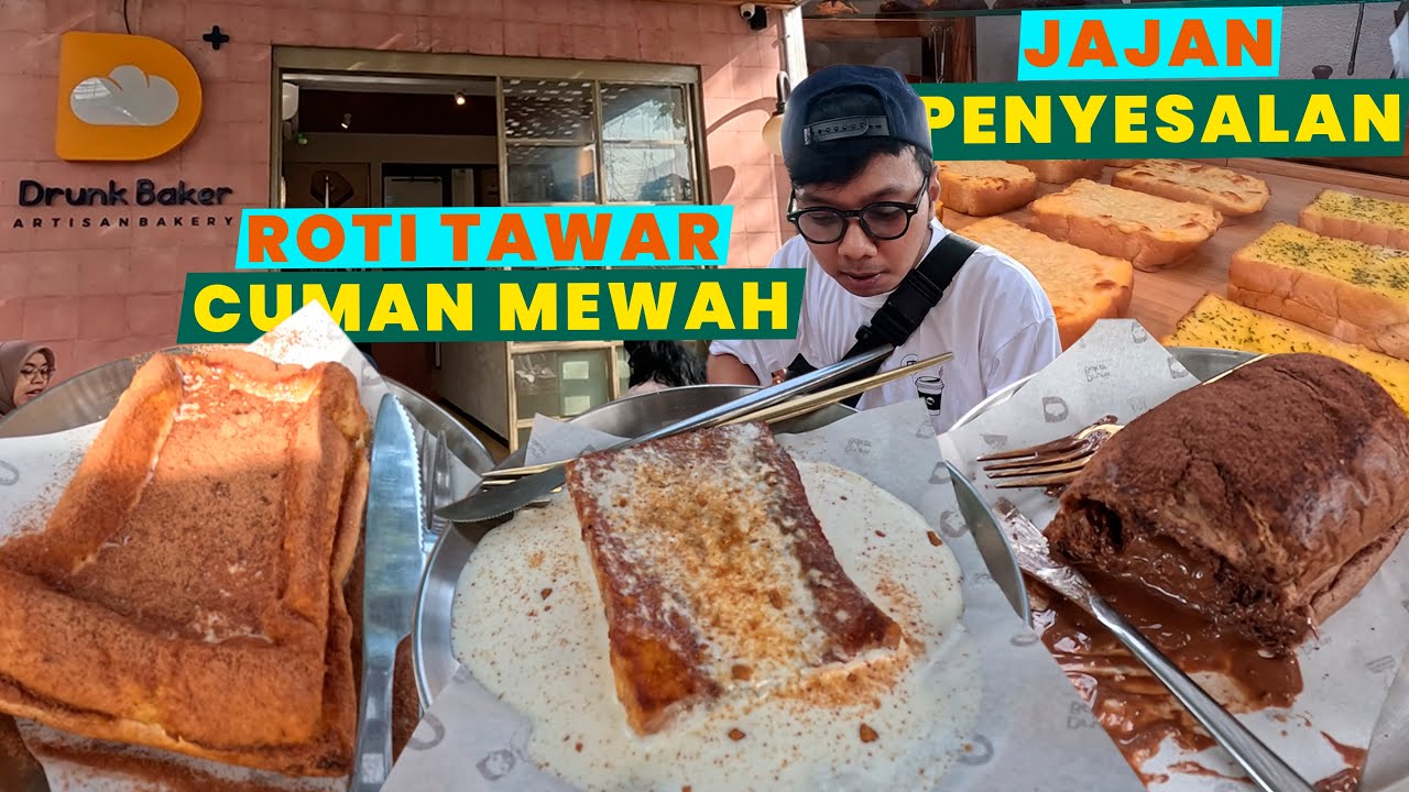 COBAIN DRUNK BAKER! SARAPAN PAGI JAPANESE BAKERY YANG VIRAL DI BANDUNG!