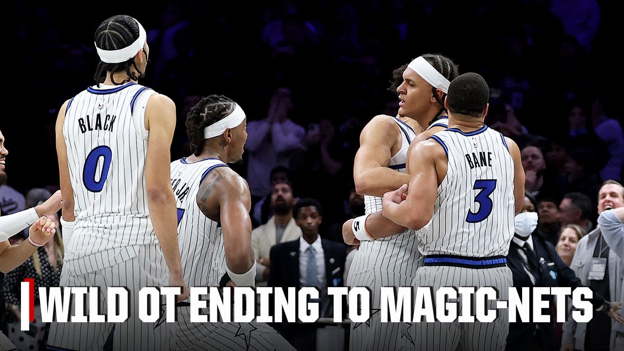 UNBELIEVABLE FINISH 😱 Paolo Banchero HALTS Nets' improbable comeback on clutch 3 in OT | NBA on ESPN