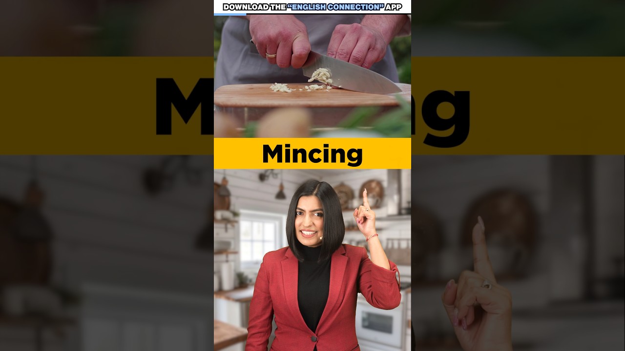 17 Kitchen Actions🔪 For Daily Use🍳 | Spoken English Words | English Connection #shorts