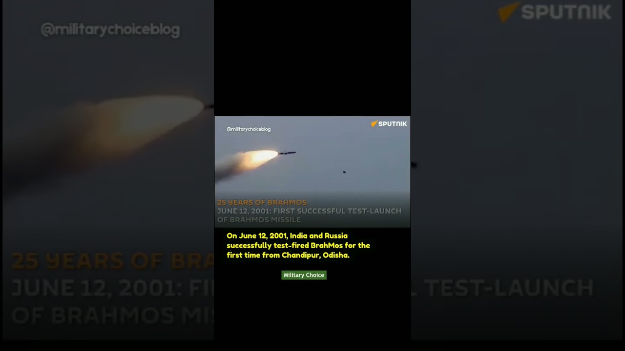 On June 12, 2001, India and Russia successfully test-fired BrahMos for the first time #shorts