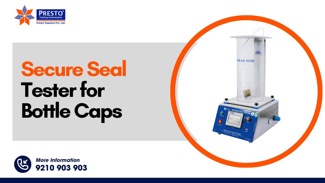 Secure Seal Tester for Bottle Caps | Leak-Proof Packaging Explained | Presto Demo & Benefits