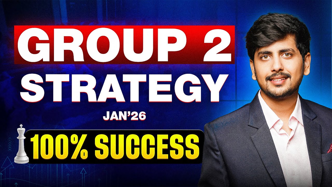100 % Success | Group 2 Strategy #cainter | Jan'26 | Saksham Jain