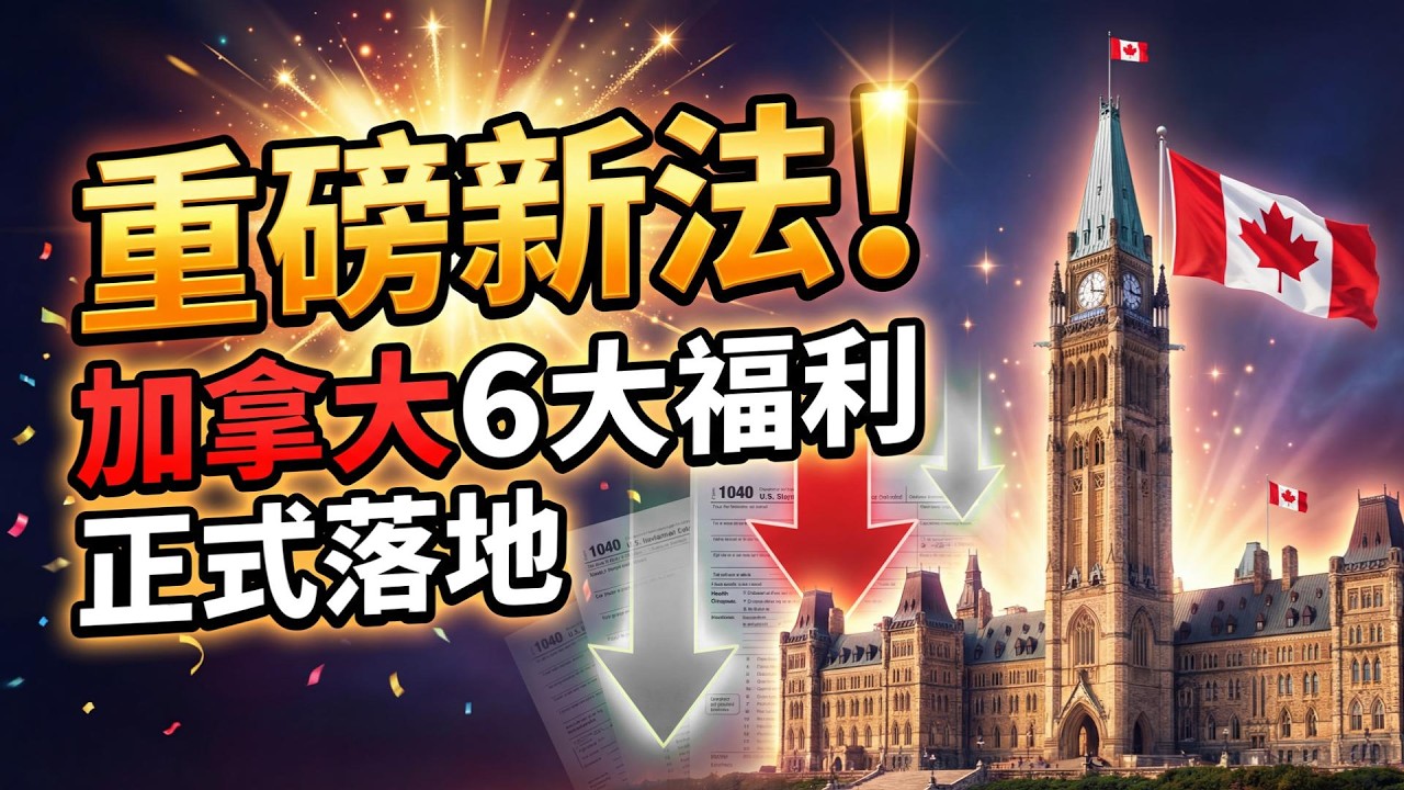 重磅！加拿大新法案生效：6大福利来袭，中产减税；刚刚！加宣布增产石油稳能源市场：每天增加14万桶；加元暴跌！ 统计局报告出乎意料的惨！经济学家：央行可能降息（《港灣播報》20260316-1 JZJ）