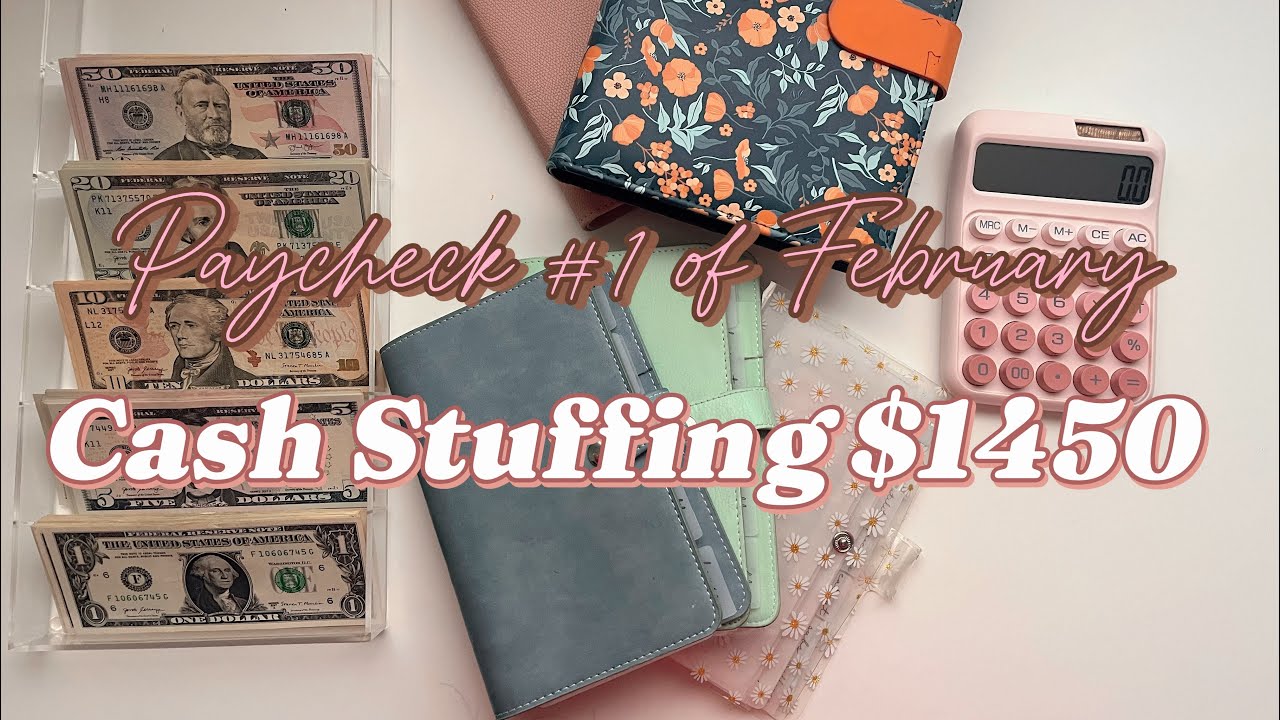 #1 Cash stuffing of February! || First YouTube Video!!