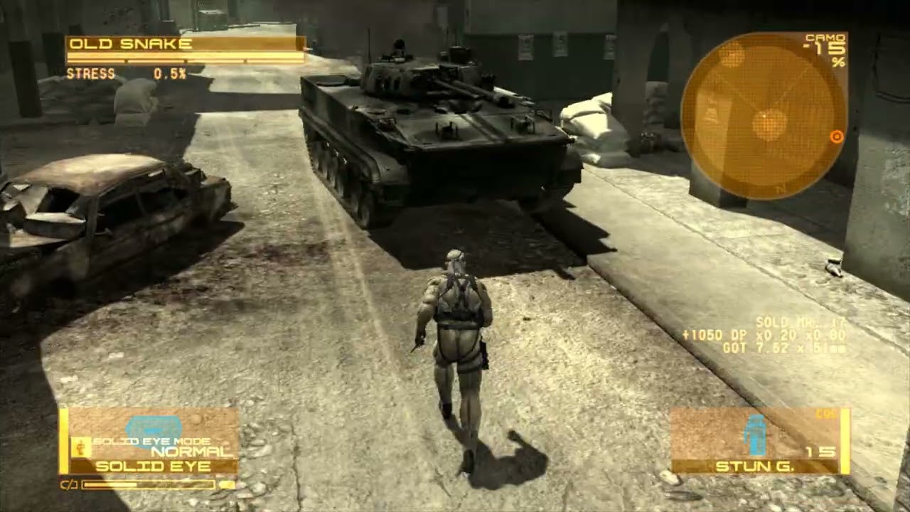 MGS 4 part 17 no kills and alerts first time meeting all bosses in cutscene