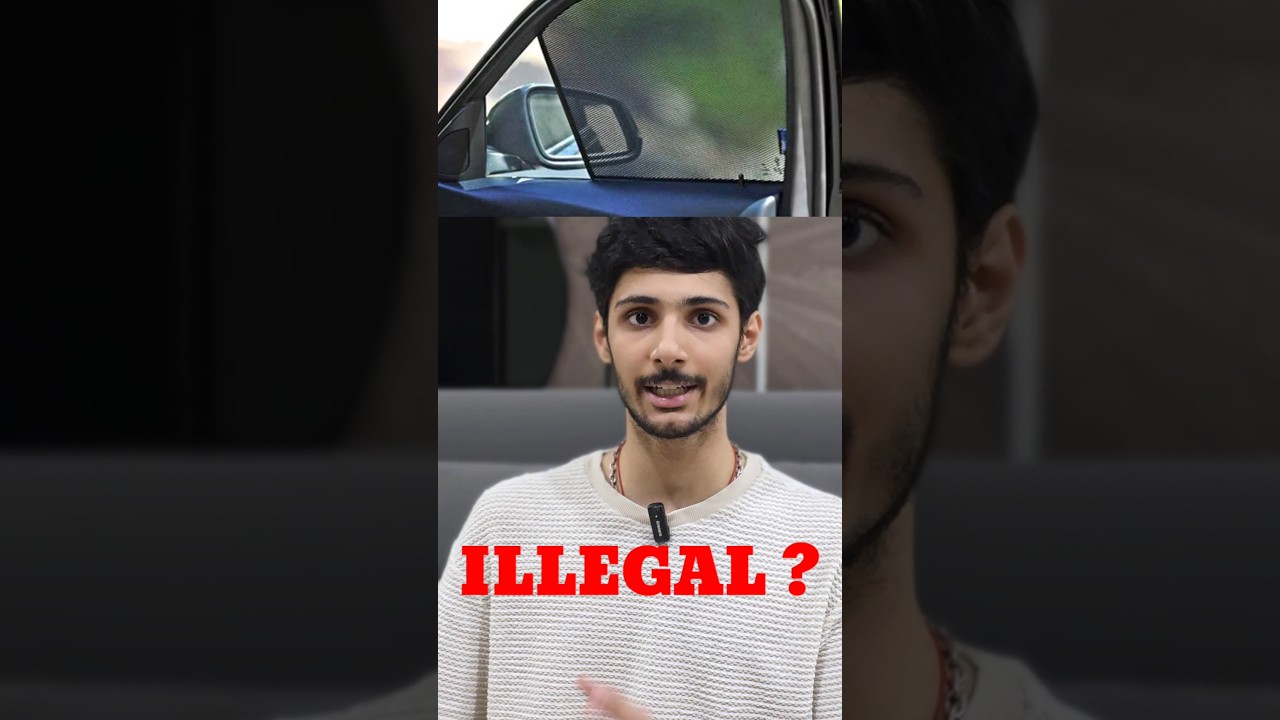 Are window shades illegal in india? #shades #tint #car #tech #illegal #law #windowtint #windowshades