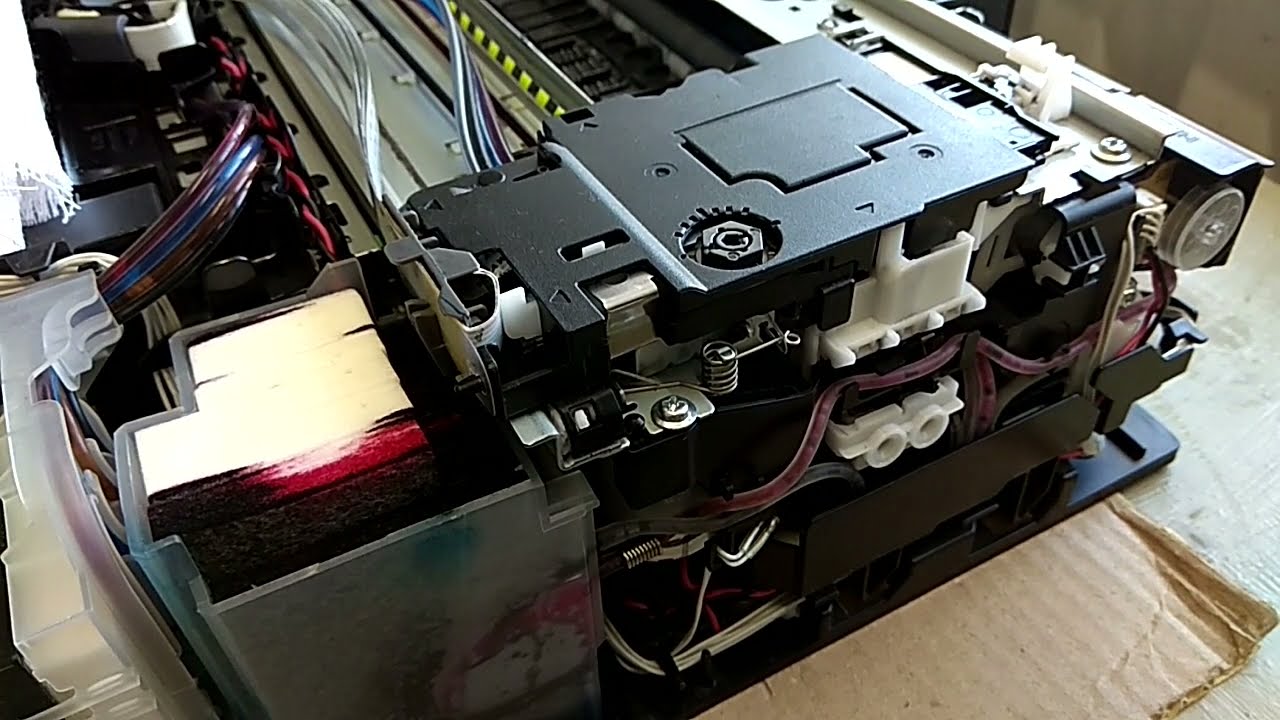Brother MFC 525W Прокачка чернил 2