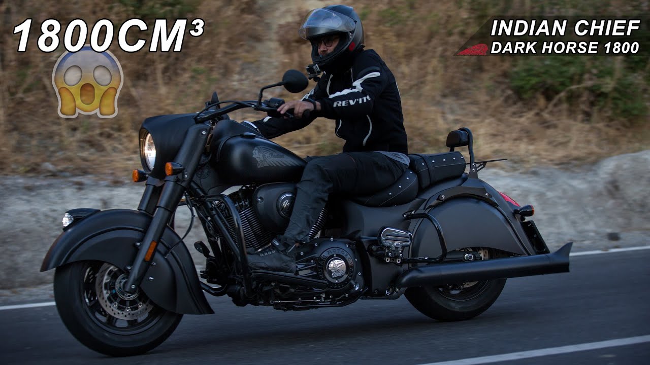 1811cm³ e quasi 400Kg eppure.. INDIAN CHIEF DARK HORSE 1800 Test