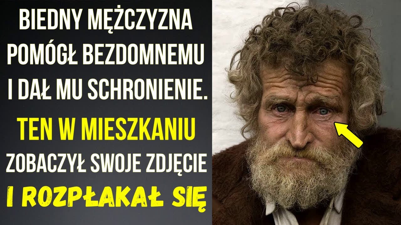 Biedny mężczyzna pomógł bezdomnemu i dał mu schronienie. Ten w mieszkaniu zobaczył swoje zdjęcie...