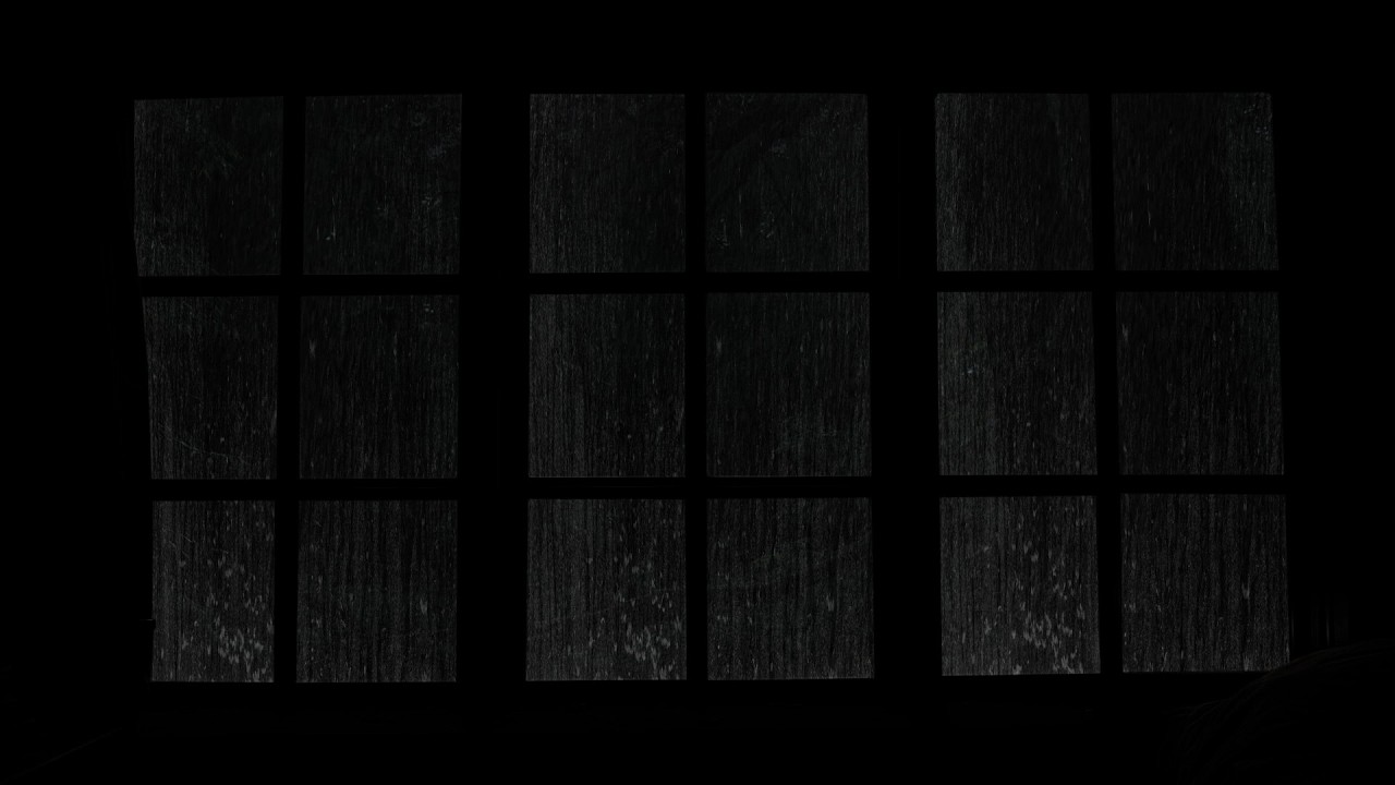 Dark Rainy Window at Night | Calming Rain Sounds for Deep Sleep | Rain Ambience