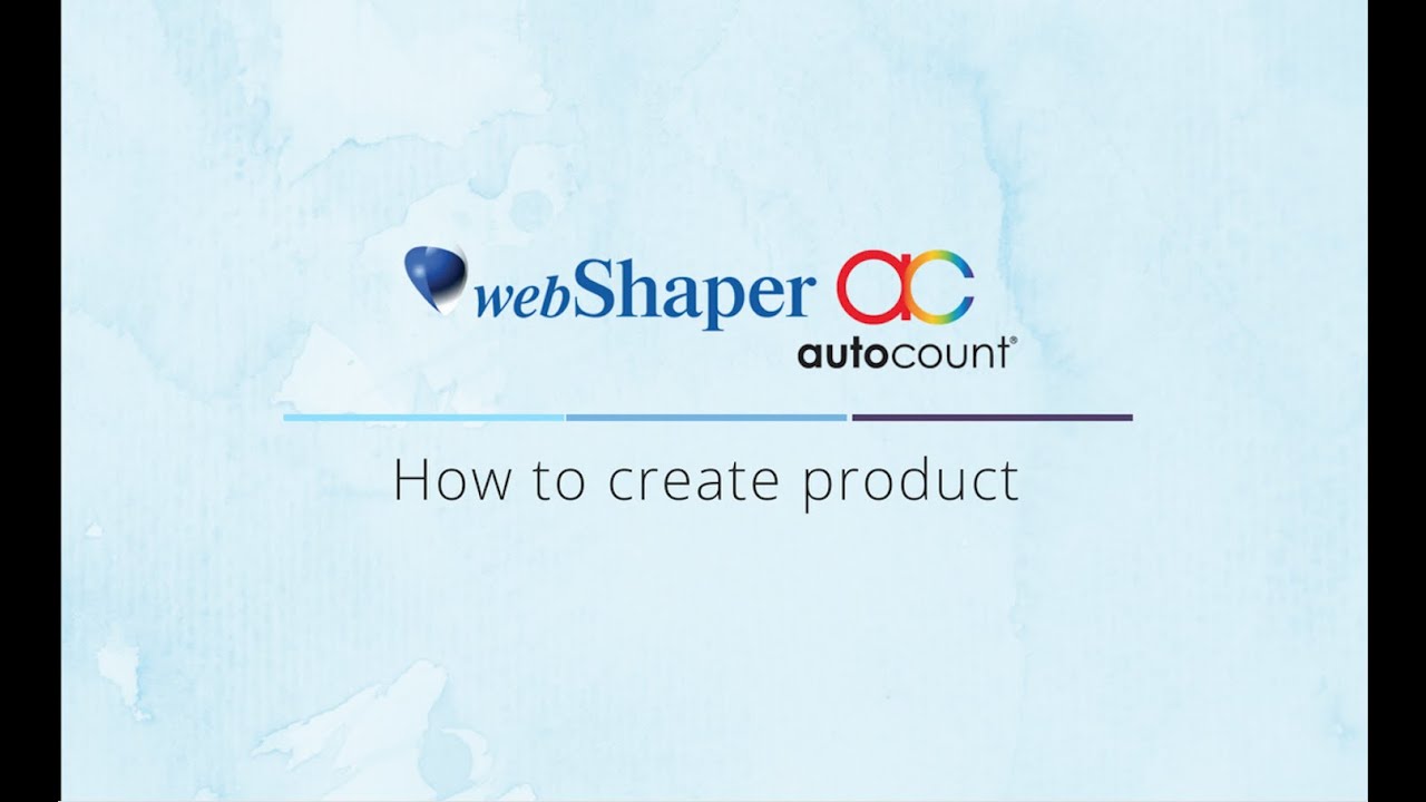 Create a new product - webShaper AutoCount Sync