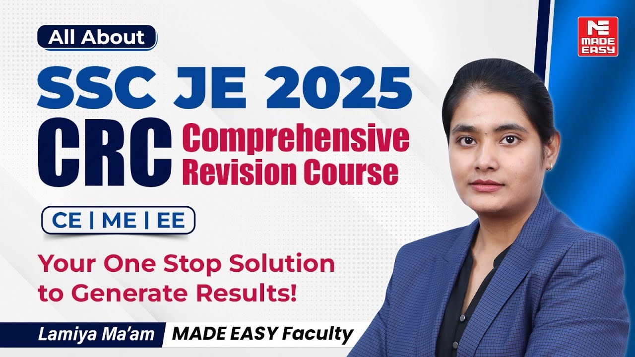 SSC JE 2025 CRC Revealed! 🚀 Ultimate Revision Course | Syllabus, Strategy & Complete Guide