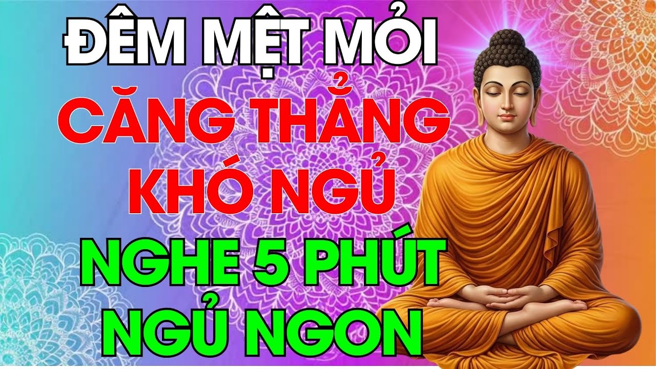 Đêm Mệt Mỏi, Căng Thẳng, Khó Ngủ… Nghe Lời Phật Dạy Này 5 Phút – Tâm Lặng, Ngủ Rất Sâu