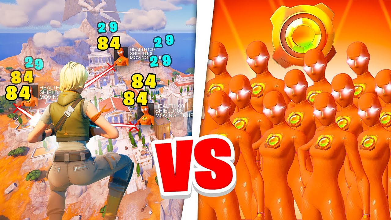 Aimbot Hacker vs 99 Bronze Players