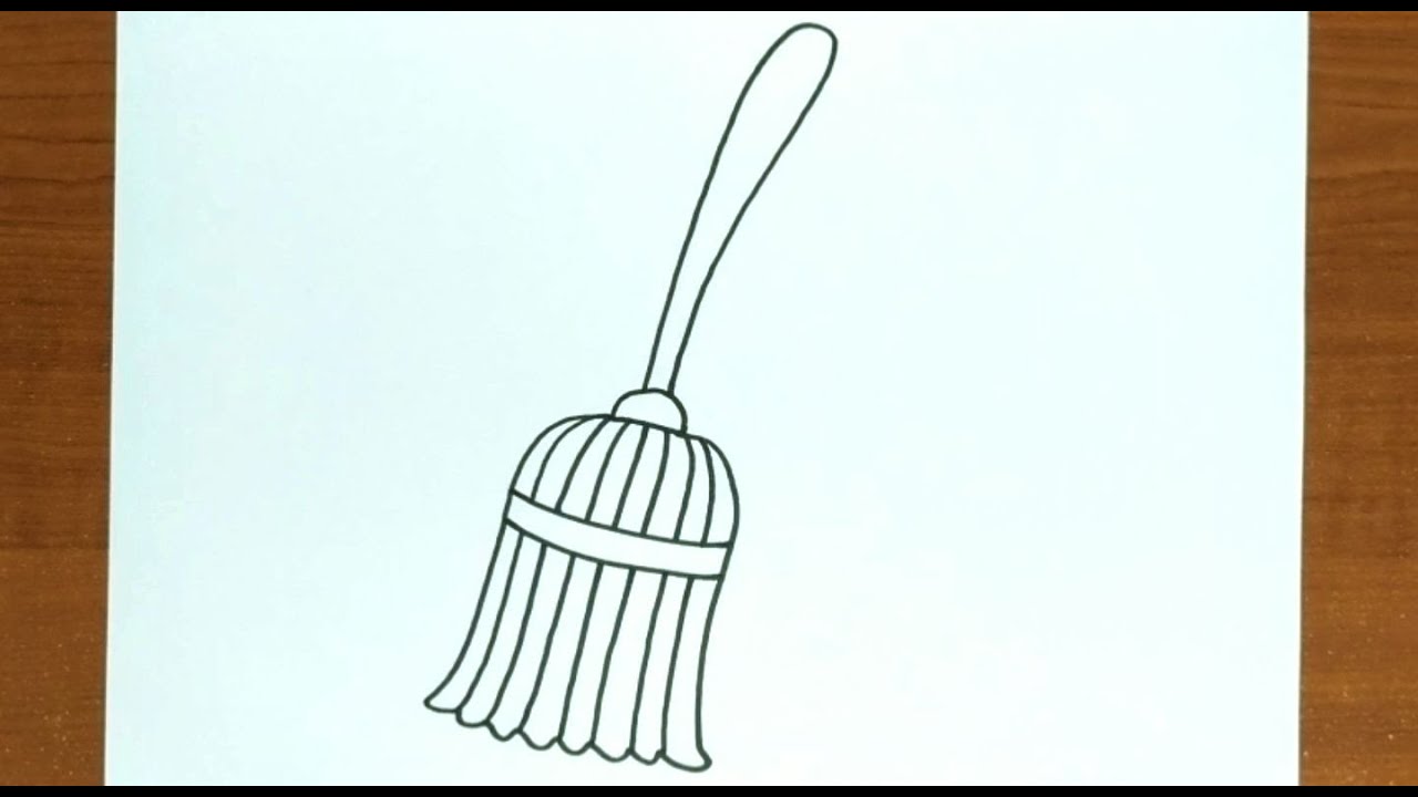 How To Draw BROOM EASY Step by Step
