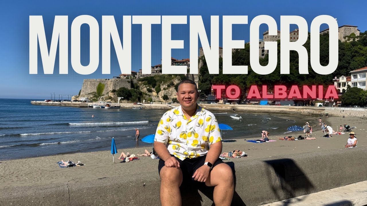 Montenegro to Albania | Walking in Ulcinj | Shkoder Castle
