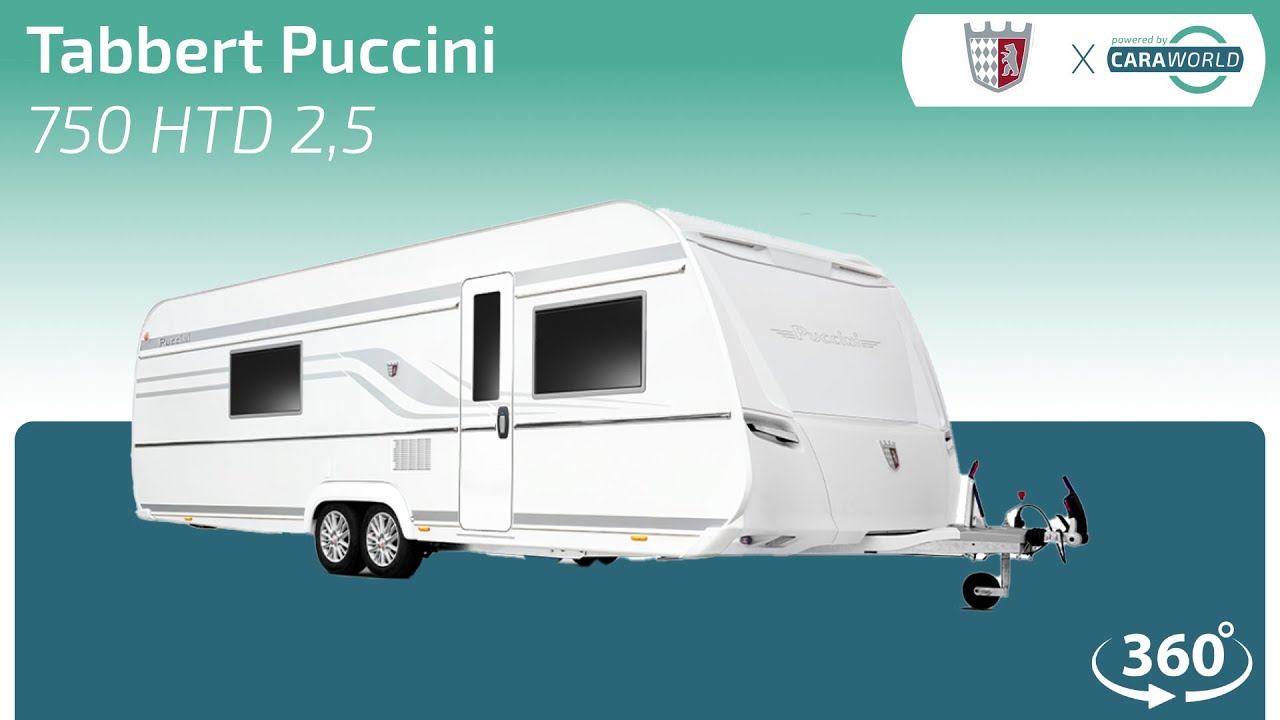Tabbert Puccini 750 HTD 2.5 - 360° Roomtour - Modell 2025