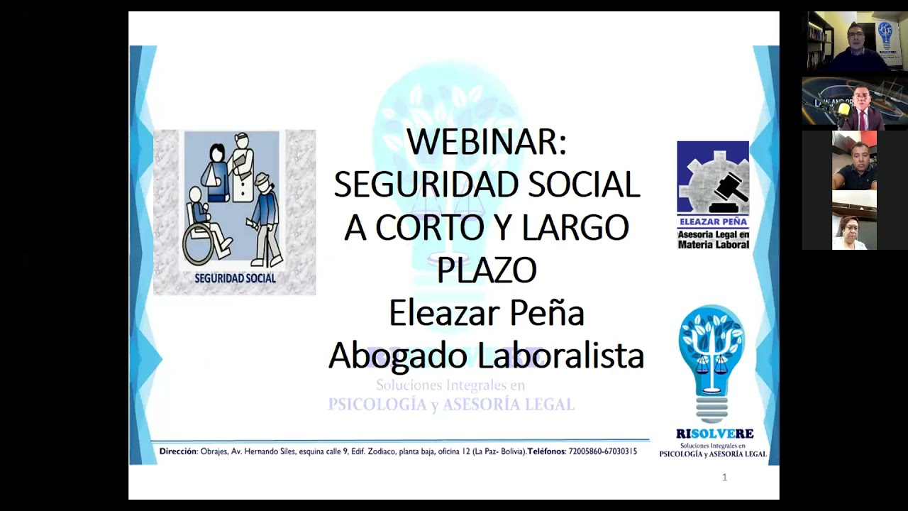 WEBINAR SEGURIDAD SOCIAL A CORTO PLAZO