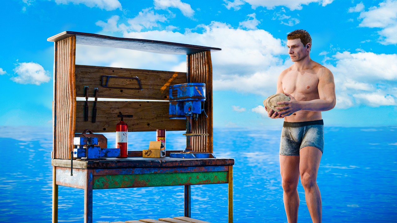 BEACH TO T2 WORKBENCH ON WIPE DAY - Solo Rust