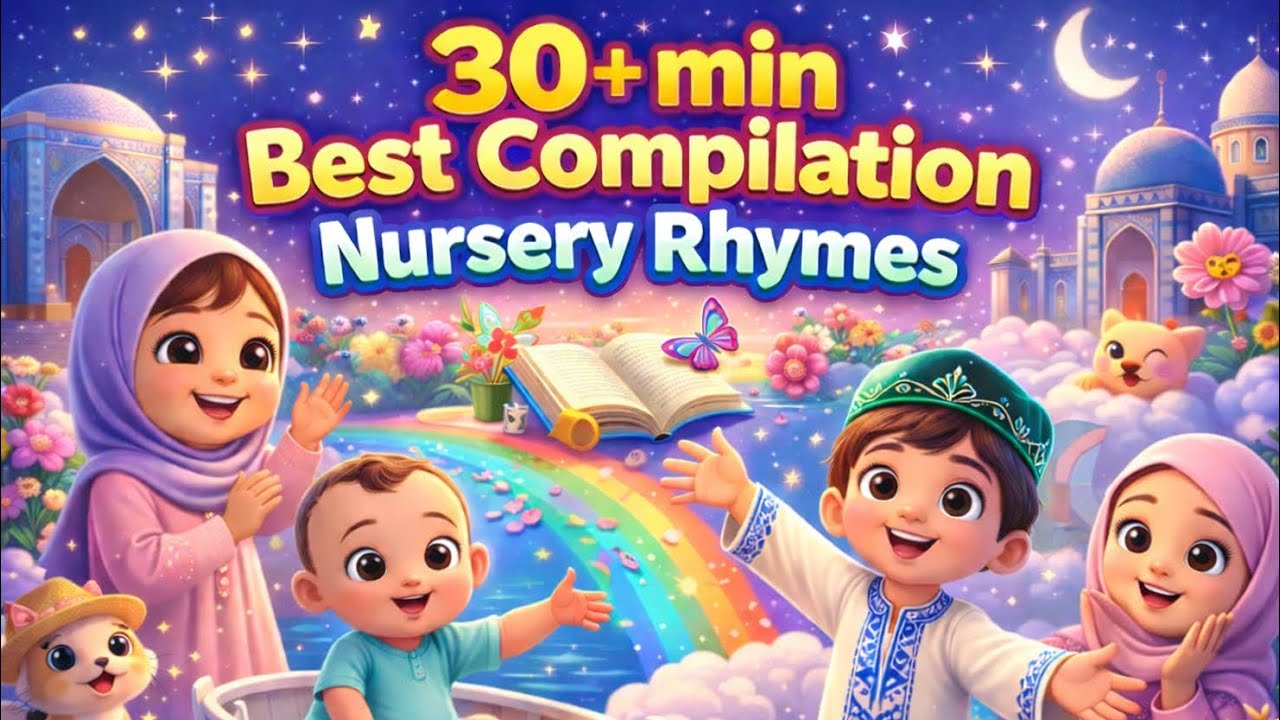 The BEST Islamic Kids Songs Compilation EVER Twinkle Twinkle Allah's Star + Wheels on the Bus & More