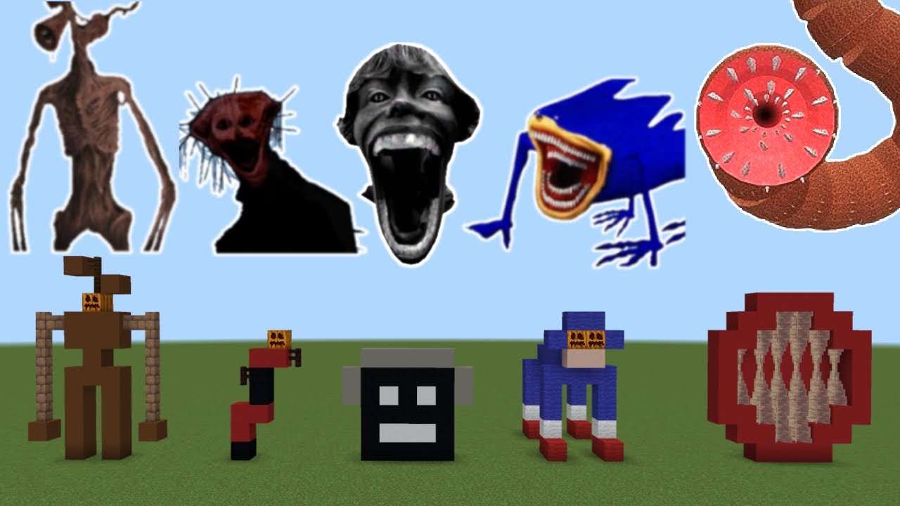 Never Spawn SirenHead, SandWorm, scp67 Kid, Shin Sonic, the Boiled One in Minecraft PE