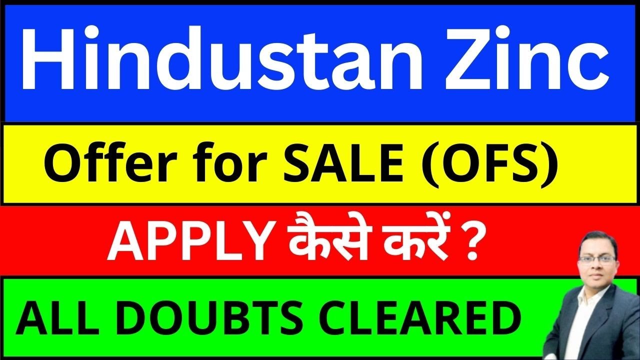 Hindustan Zinc Share OFS I HINDZINC  Share offer for sale HOW TO APPLY ? I Vedanta share I HINDZINC